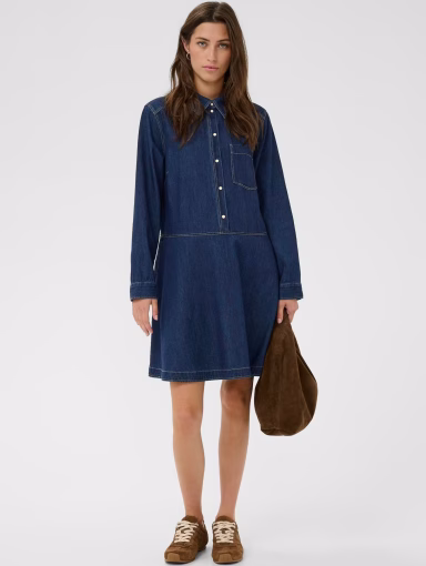 Part Two AugustinePW Dress Dark Blue Denim