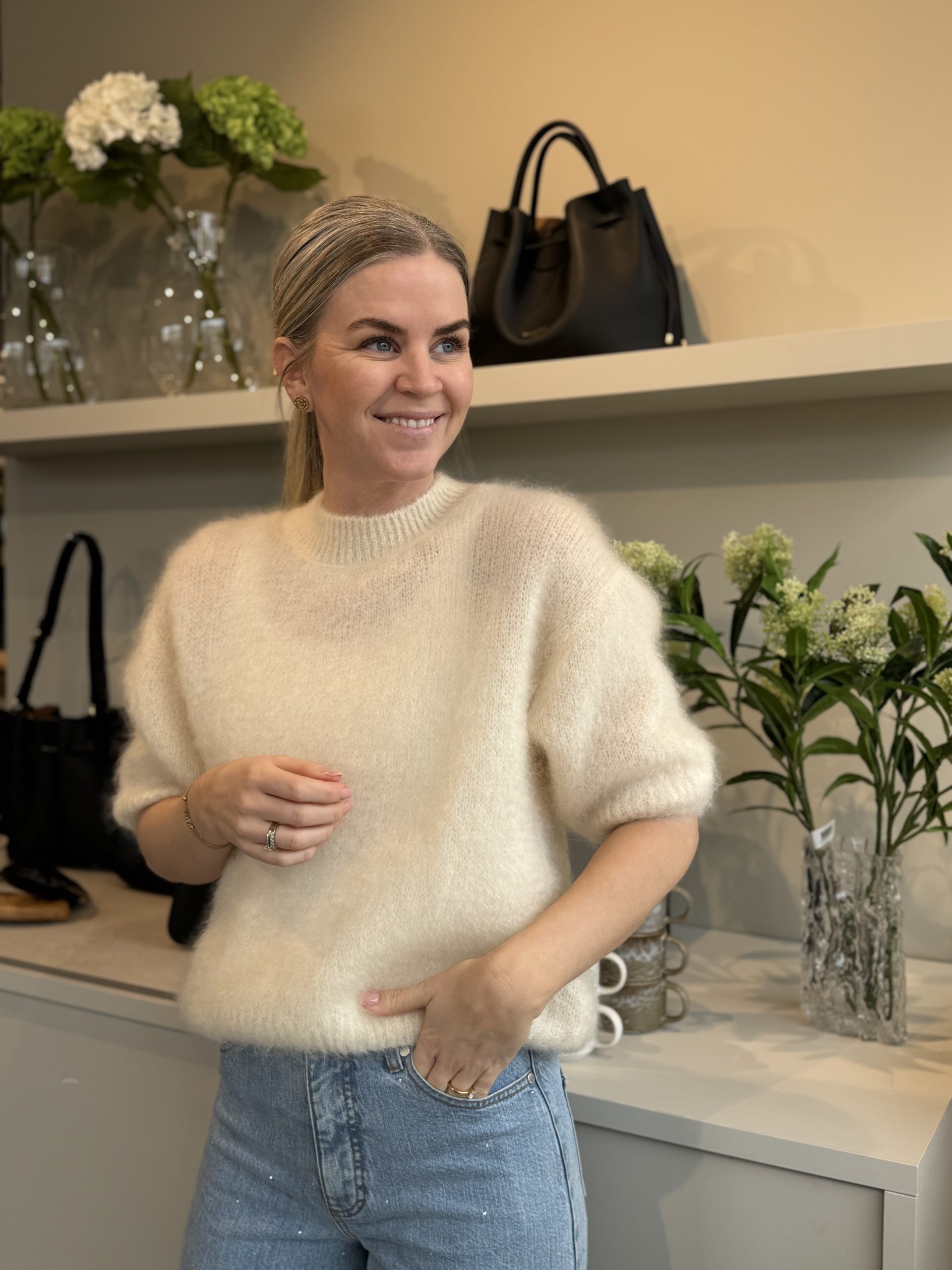 From Paris With Love Ecru Mohair One Size