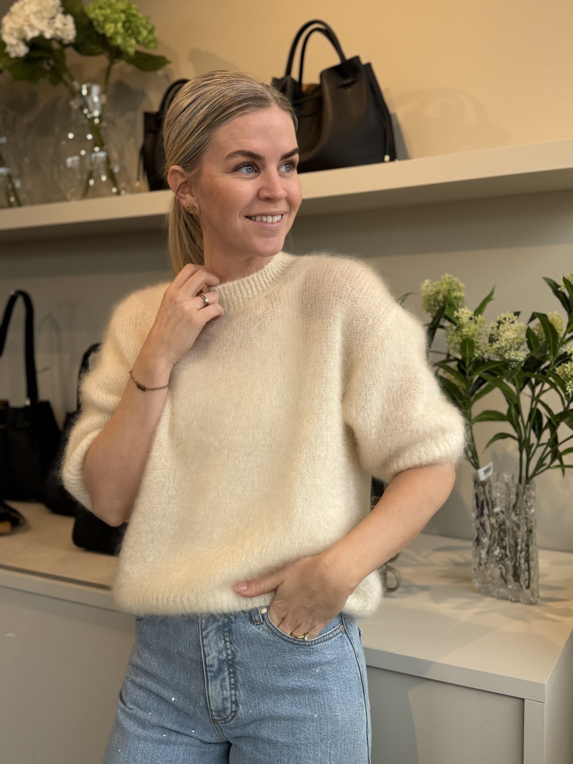 From Paris With Love Ecru Mohair One Size - Bilde 2