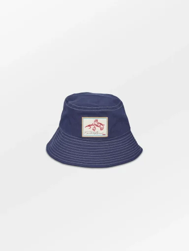 Becksøndergaard Canvas Bucket Hat Navy Blue