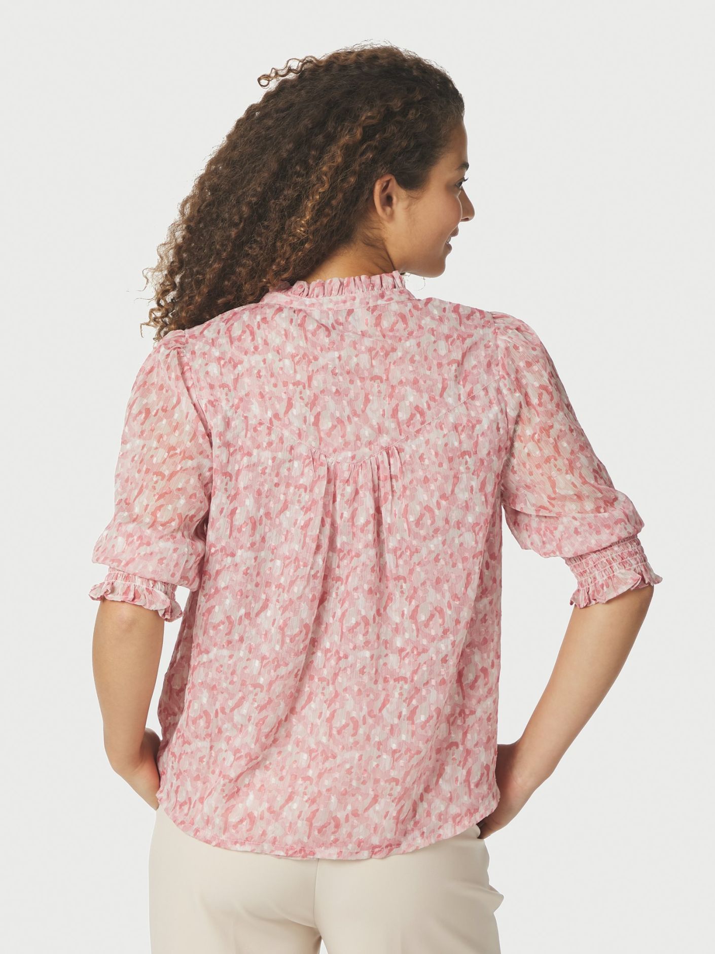Neo Noir Diana Blurred Blouse Rose - Bilde 2