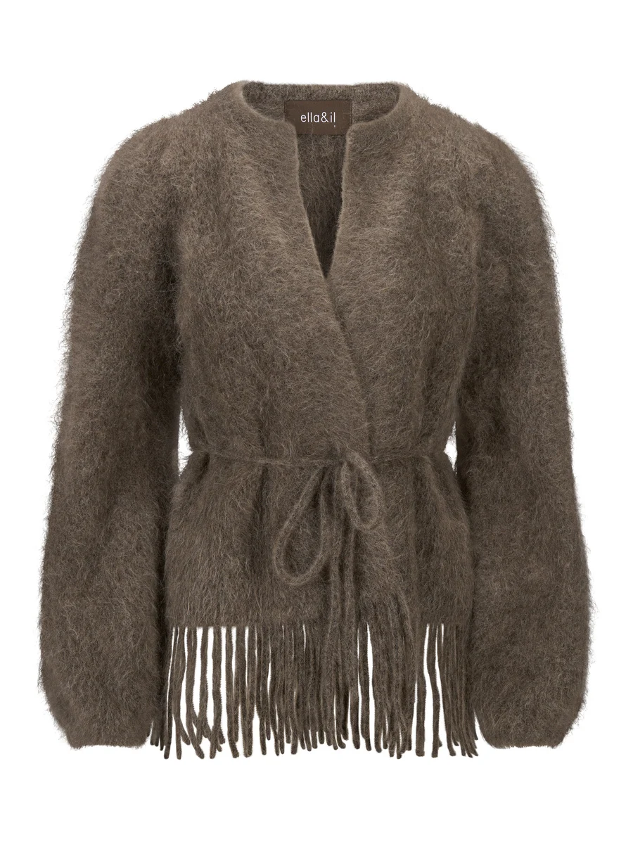 Ella & Il Fidele Chuncky Cardigan Brown - Bilde 3