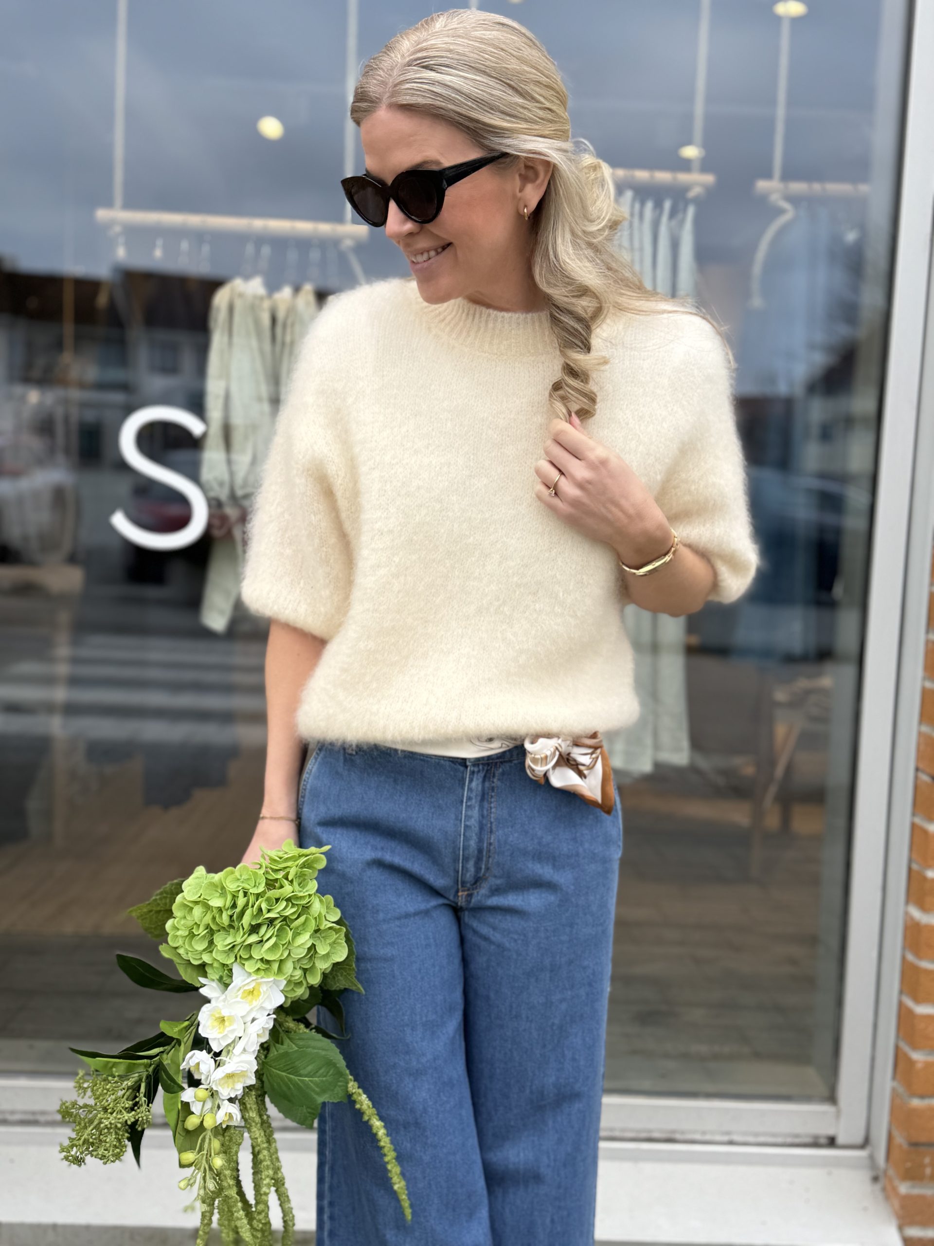 From Paris With Love Kid Mohair T-Shirt Ecru One Size