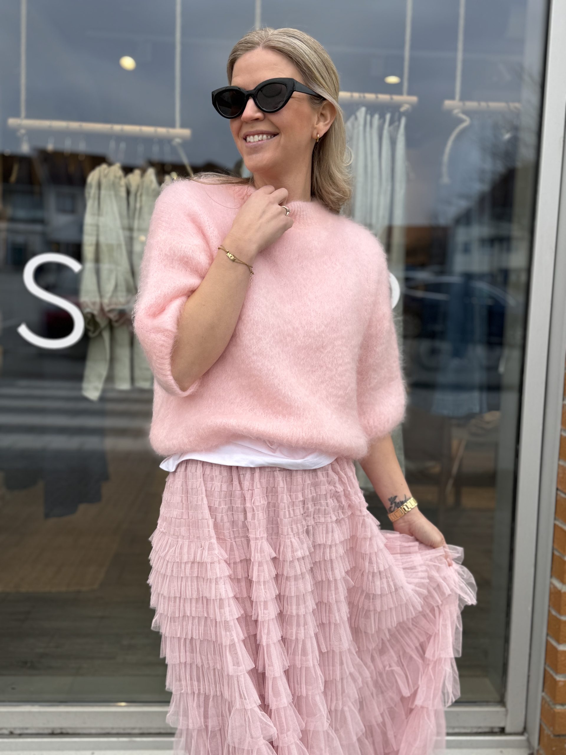 From Paris With Love Kid Mohair T-Shirt Rose One Size - Bilde 2