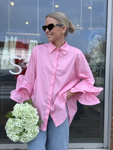 FPWL Skjorte m/rysjearm Rose Pink One Size