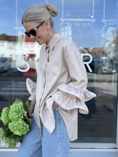 FPWL Skjorte m/rysjearm Beige