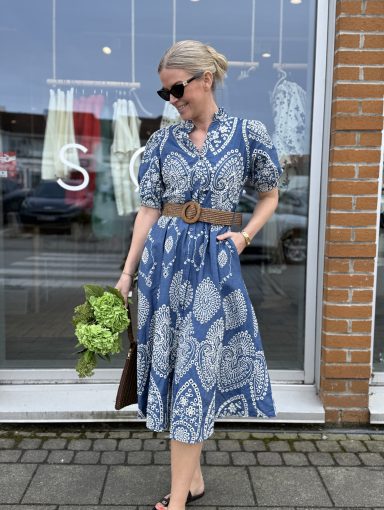 FPWL Jeanskjole m/broderi One Size