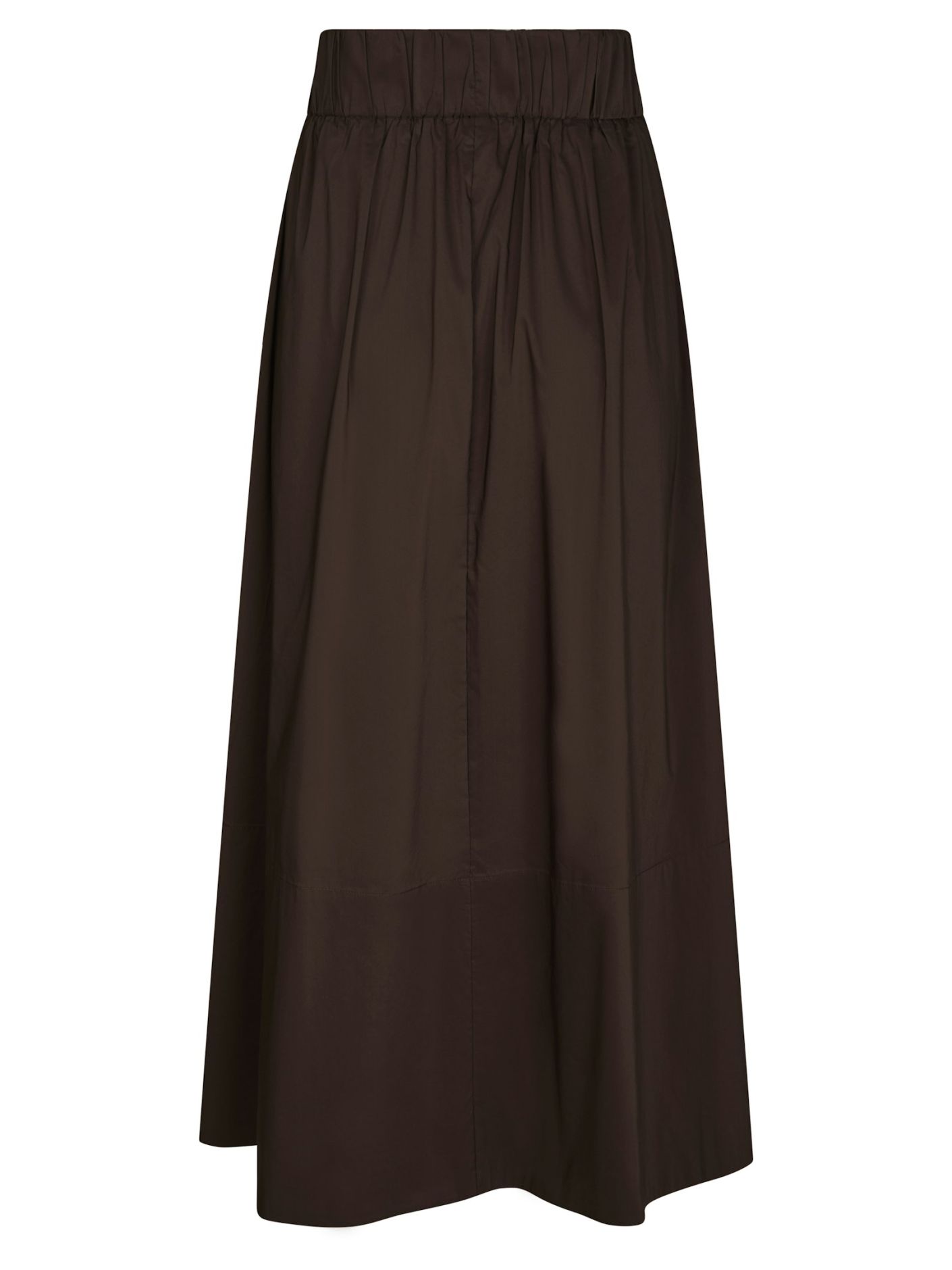 Neo Noir Yara Poplin Skirt Chocolate Brown