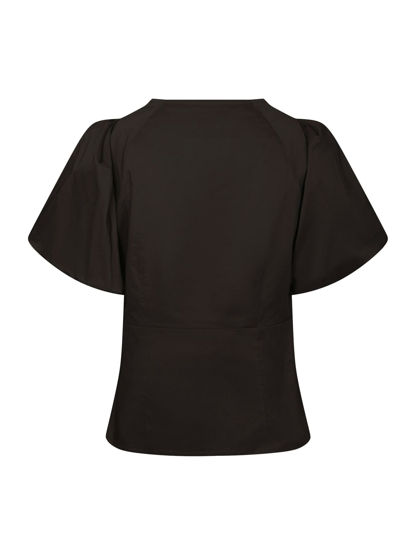 Neo Noir Irina Poplin Blouse Chocolate Brown - Bilde 4