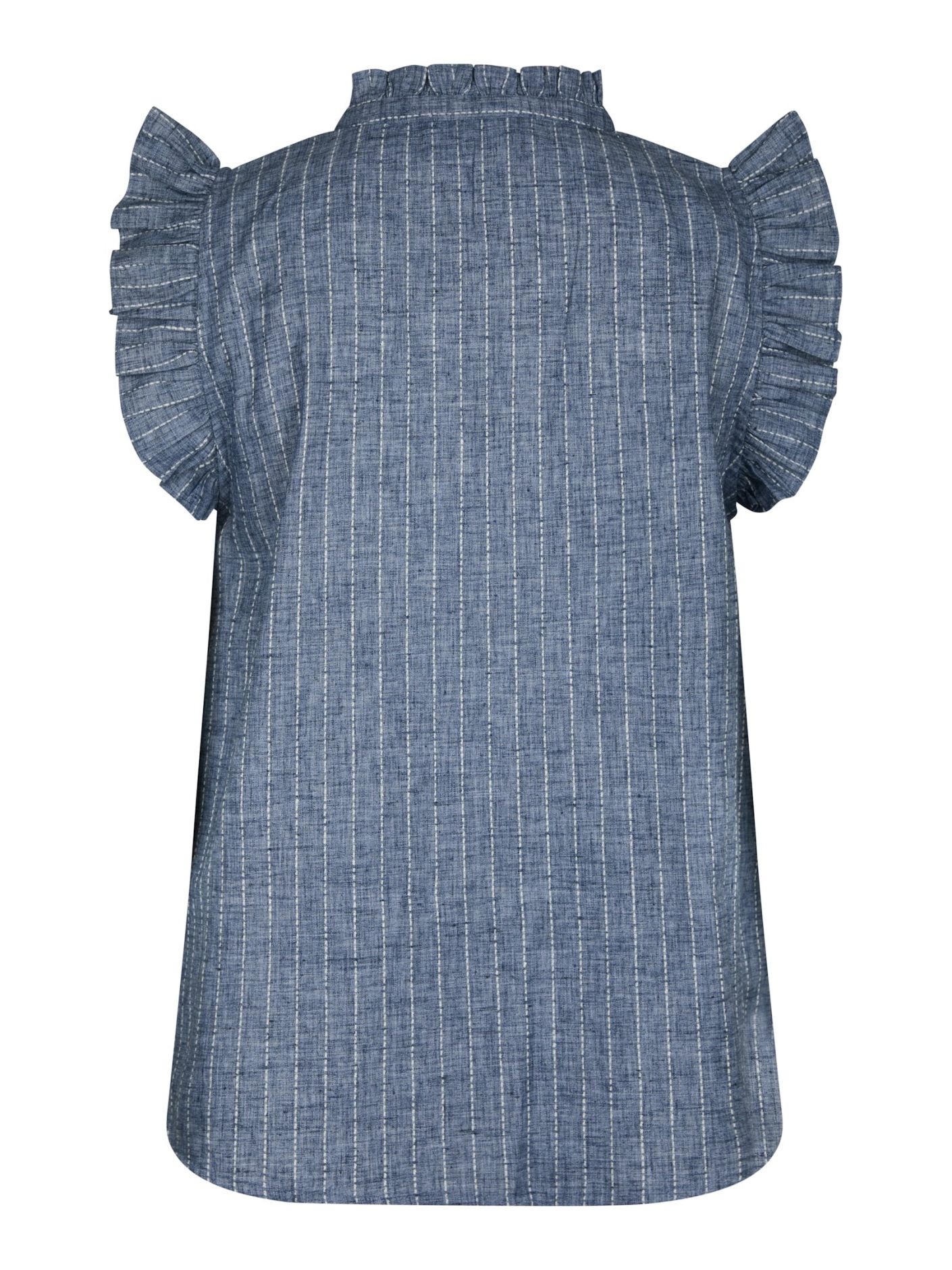 Neo Noir Siona Emb Stripe Top Blue - Bilde 5