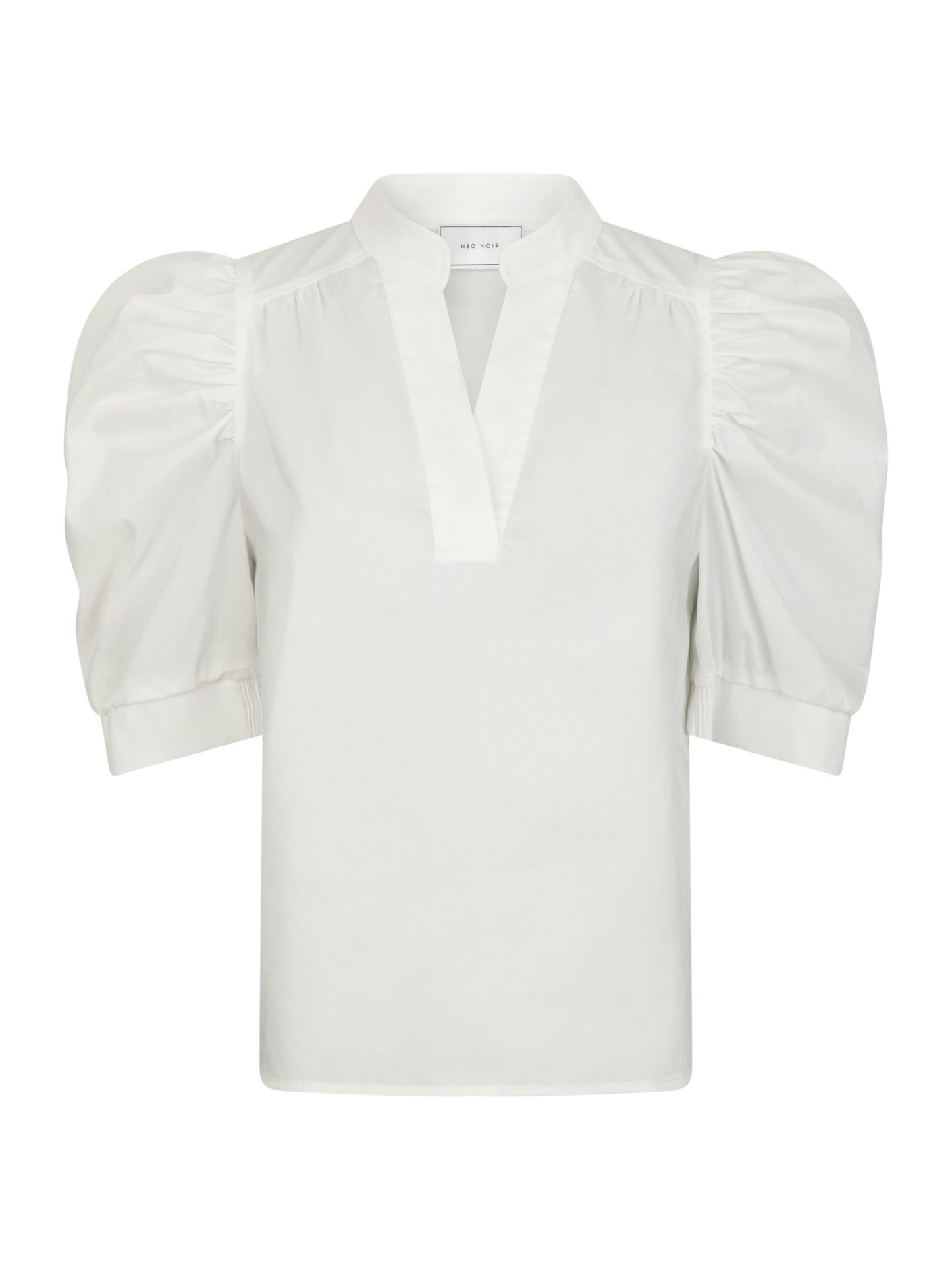 Neo Noir Roella Poplin Blouse White - Bilde 4
