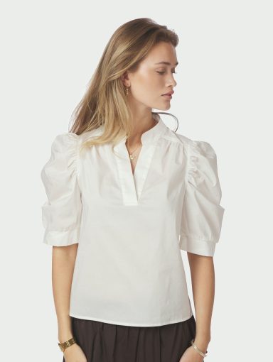 Neo Noir Roella Poplin Blouse White