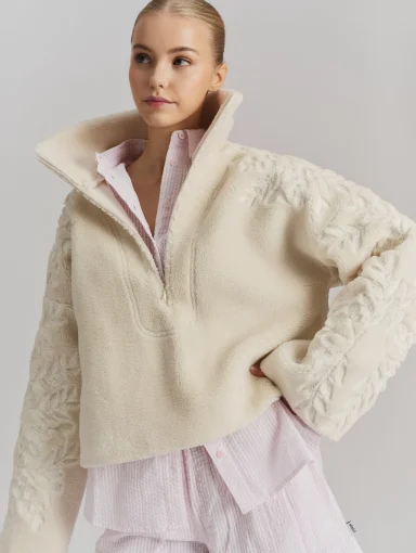 Ella & il Enya Fleece Half Zip Cream