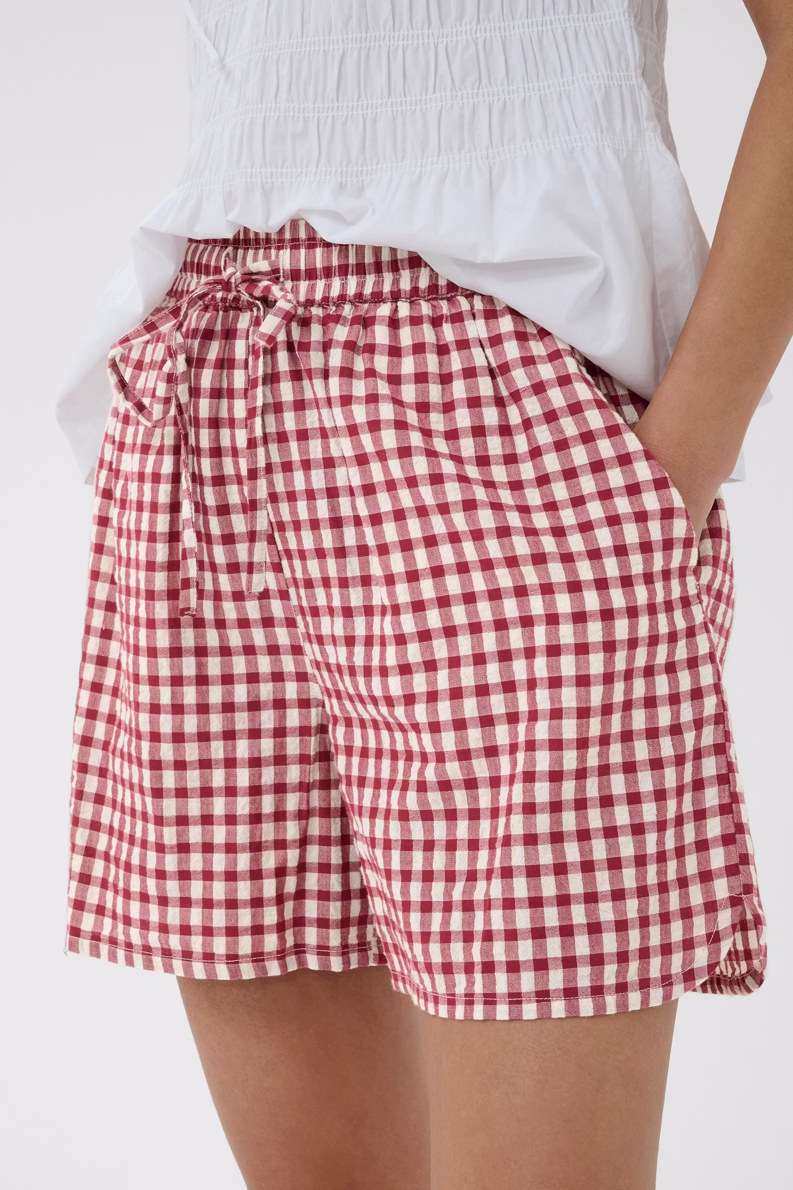 PART TWO BigiPW Shorts Burnt Russet Check - Bilde 2