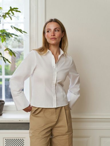Neo Noir Rosa Oxford Shirt White