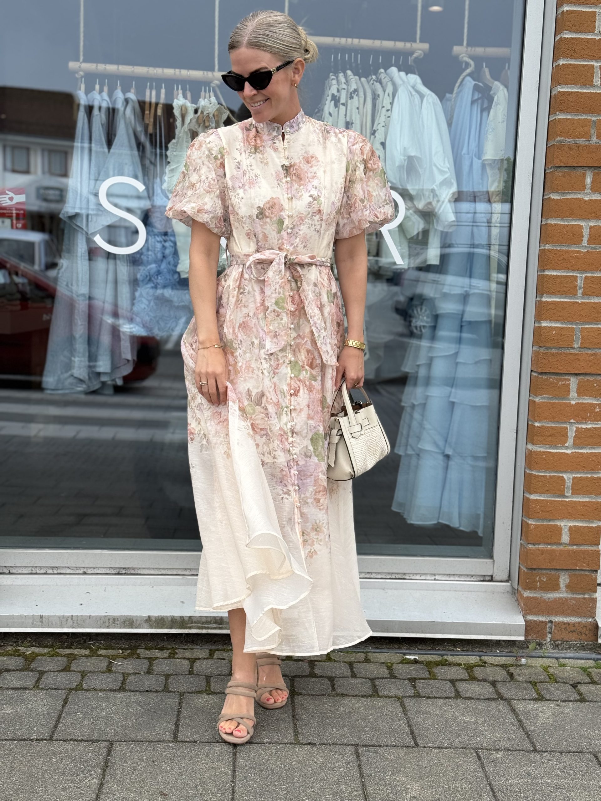 From Paris With Love Dress 10665 Ecru Med Perleknapper - Bilde 2