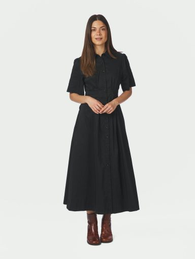 Neo Noir Baia Poplin Dress Black