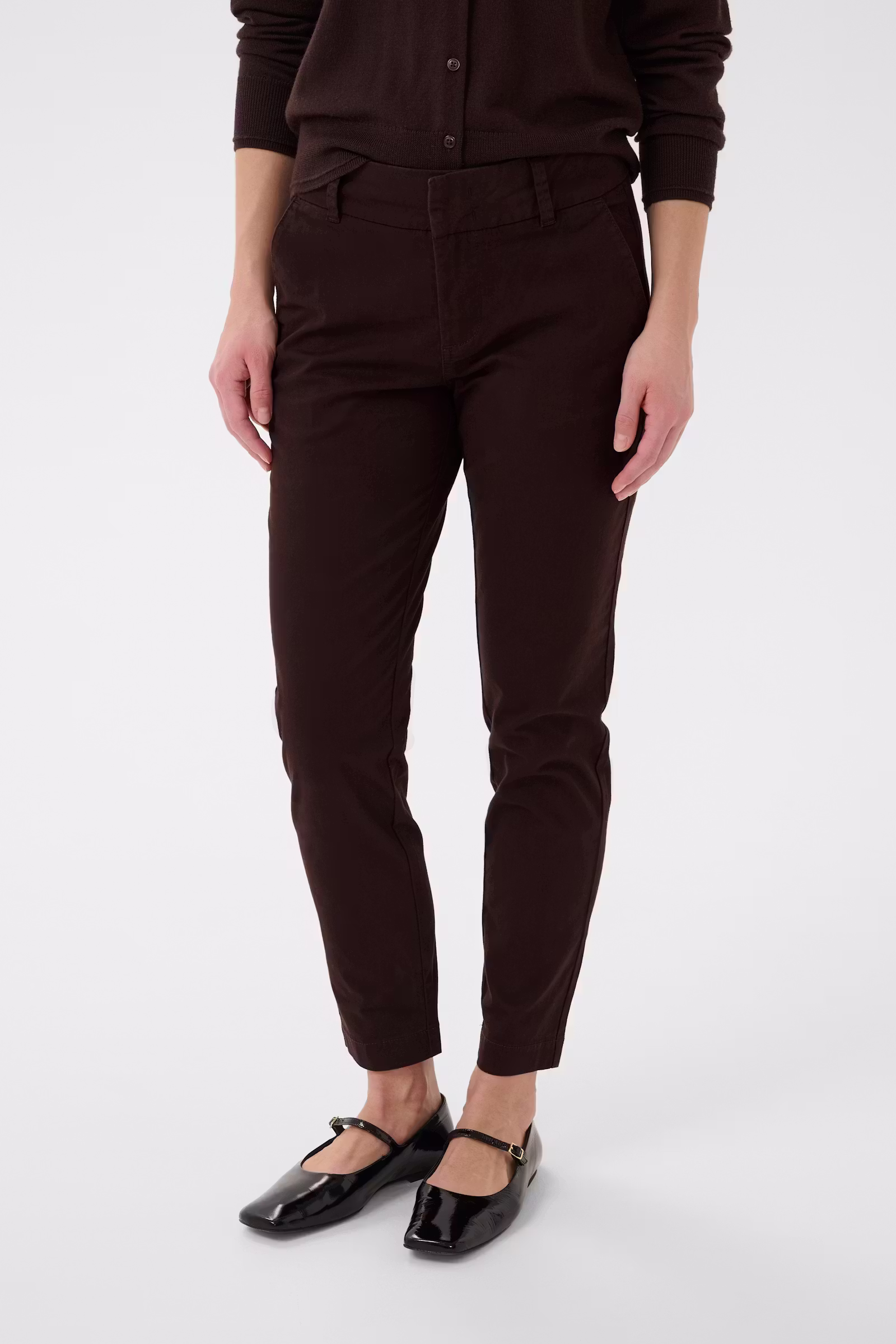 Part Two SoffysPW Fitted chino pants Mole
