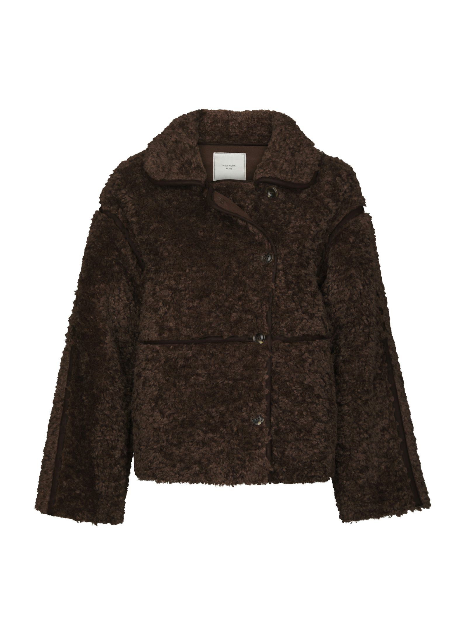 Neo Noir Castor Faux Fur Jacket Dark Brown - Bilde 4