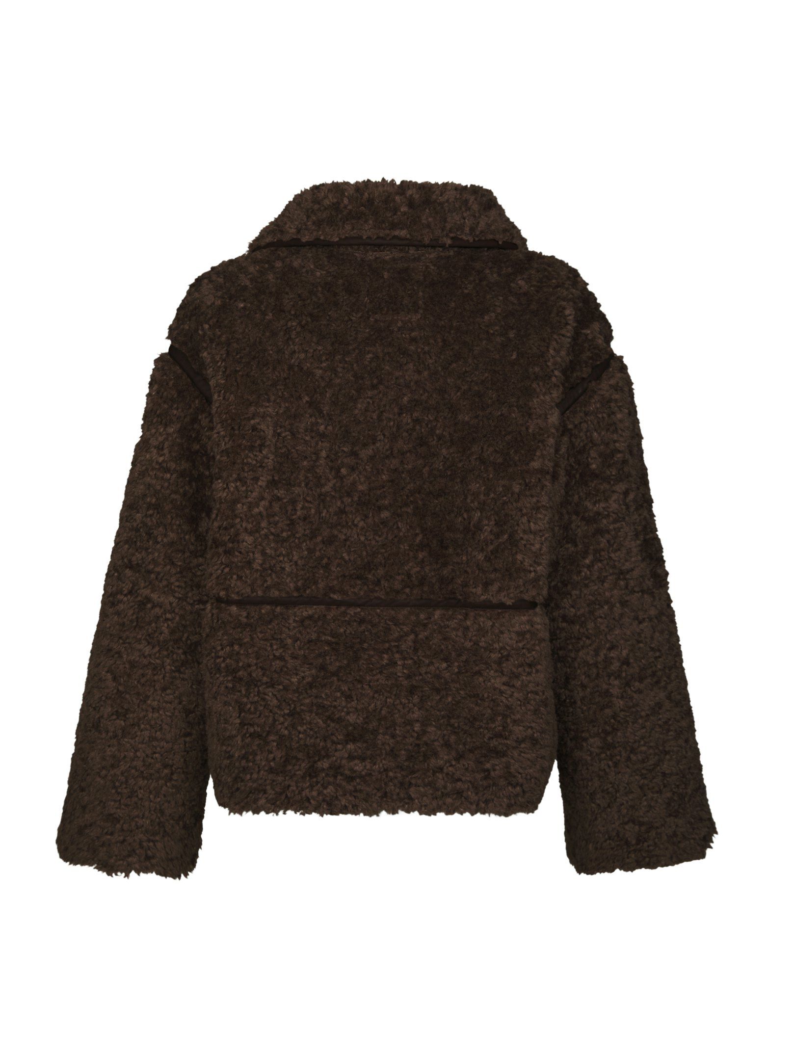 Neo Noir Castor Faux Fur Jacket Dark Brown - Bilde 5