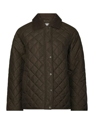 Neo Noir Iva Quilt Jacket Khaki