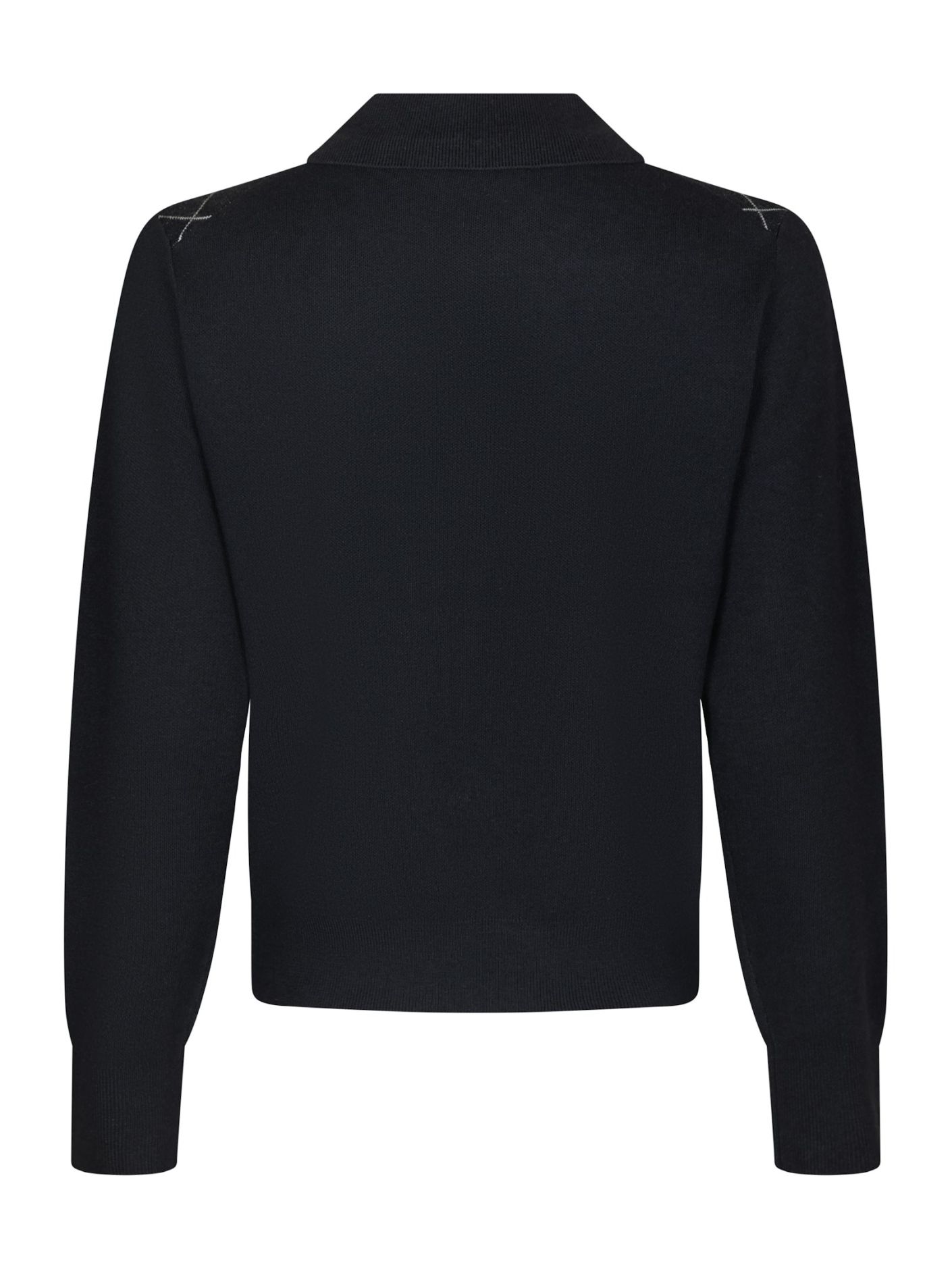 Neo Noir Julina Check Knit Blouse Navy - Bilde 2