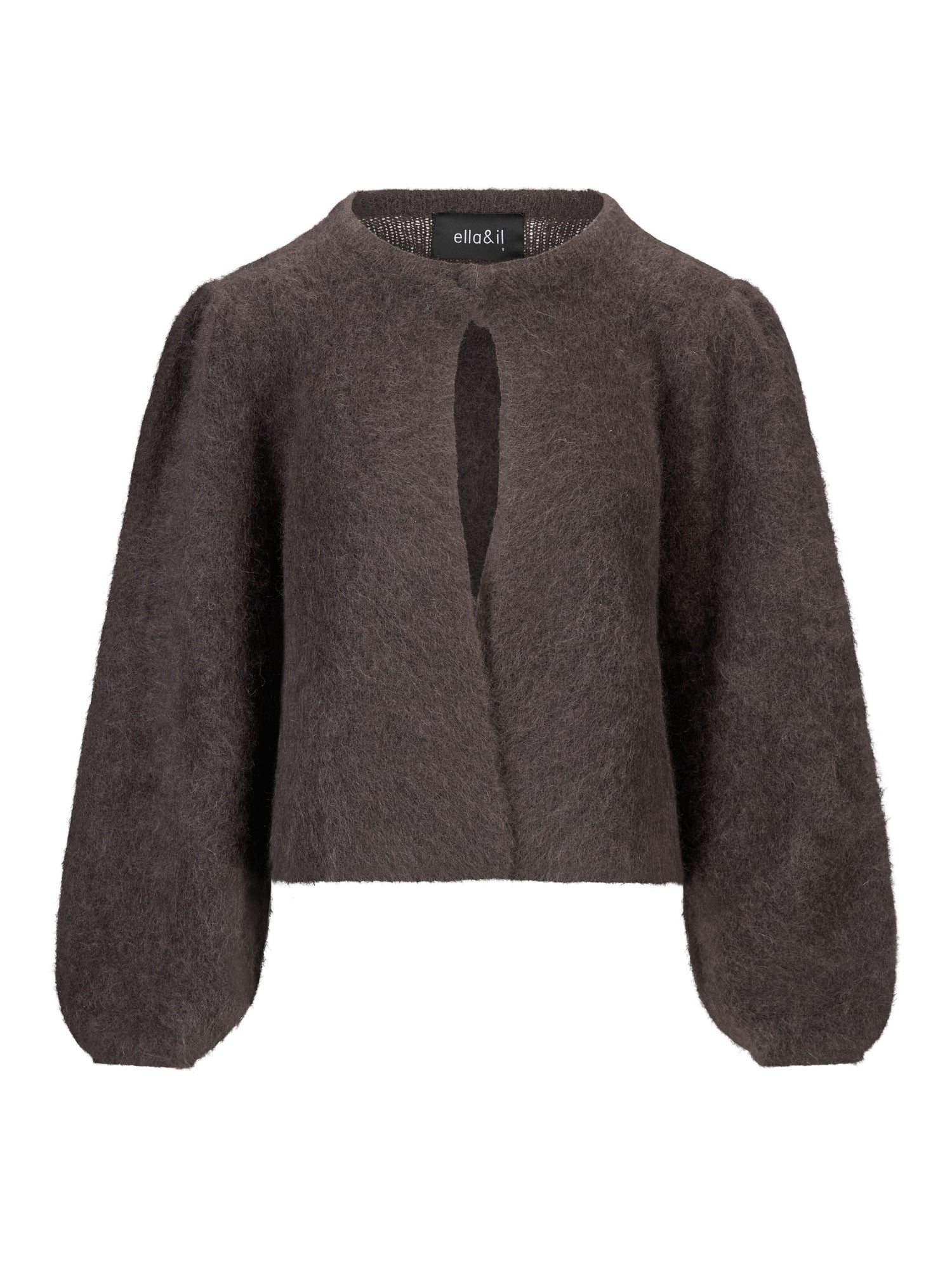 Ella & il Amelia Chunky Cardigan Dark Brown