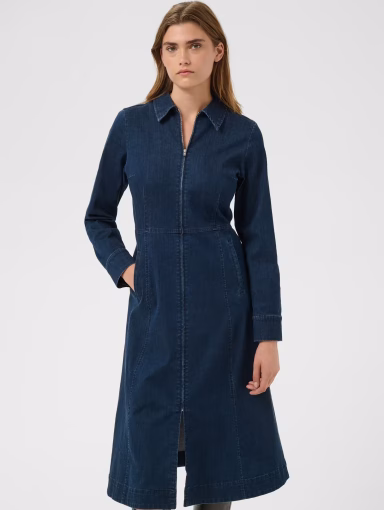 Part Two ChenillaPW Dress Dark Blue Denim