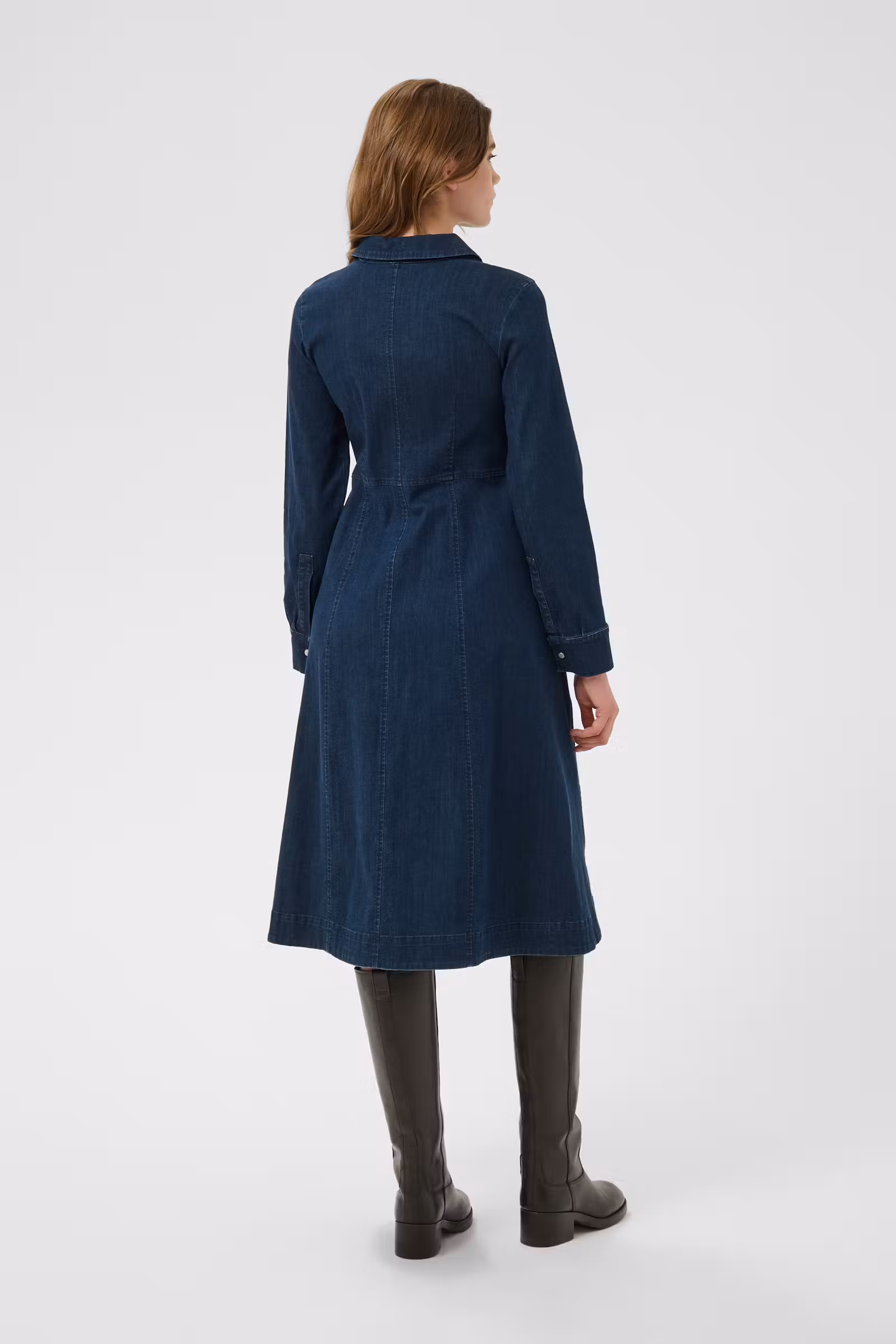 Part Two ChenillaPW Dress Dark Blue Denim - Bilde 3