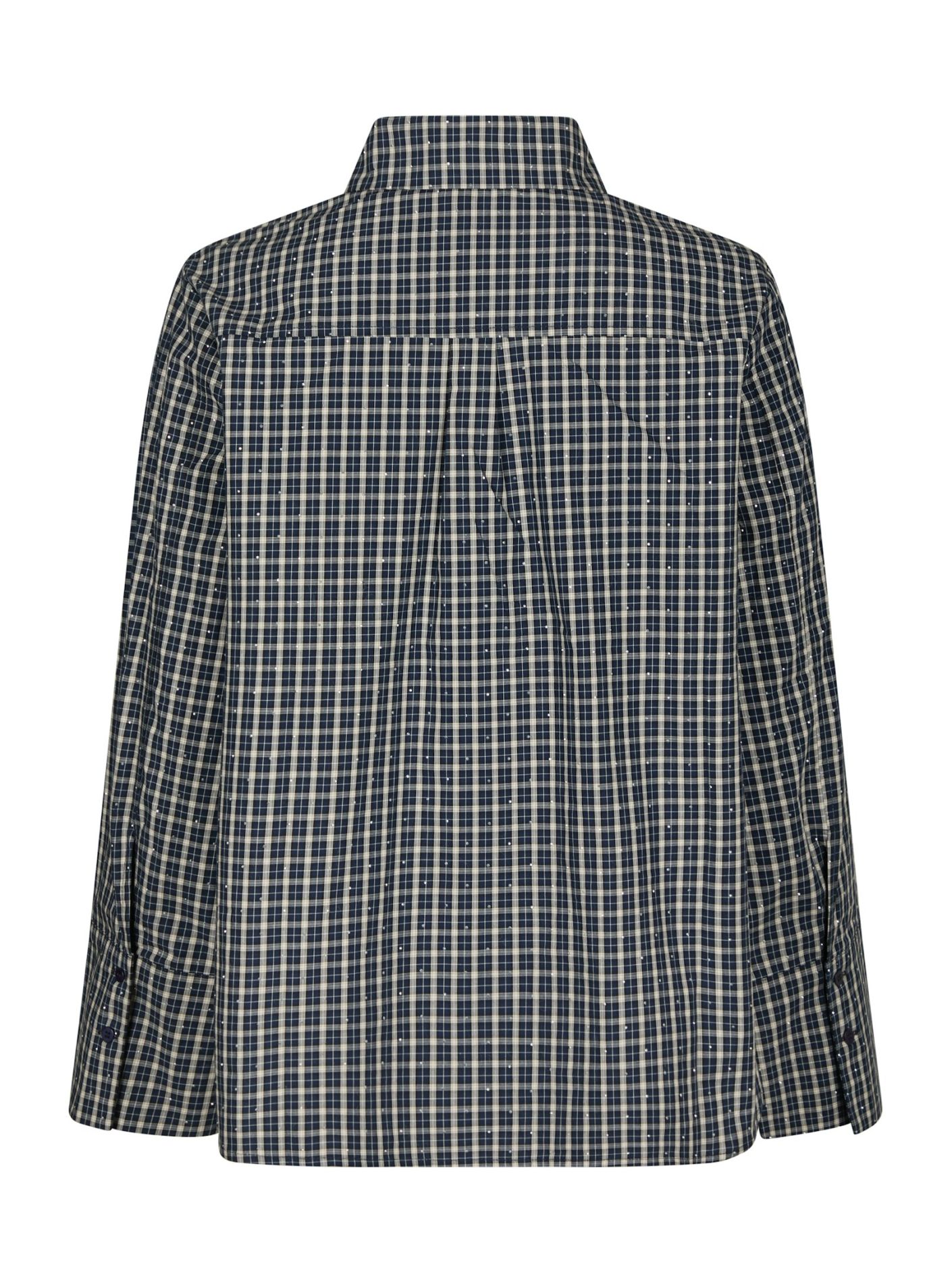 Neo Noir Drew Check Bedaz Shirt Dark Blue - Bilde 6