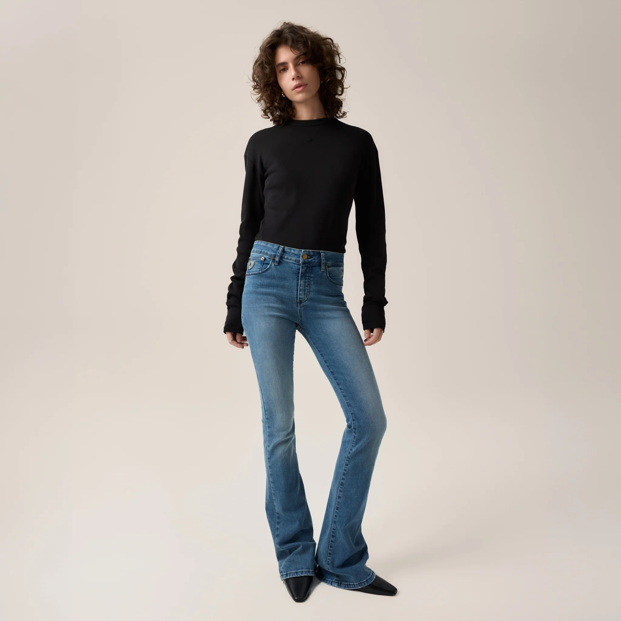 LOIS JEANS Raval L32 Lea Re Ram Cobolt Stone - Bilde 3