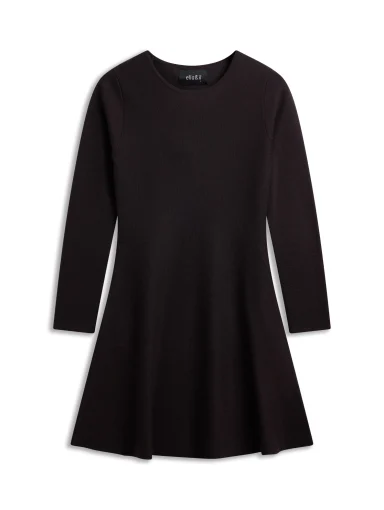Ella & il Cecilie Merino Dress Dark Brown