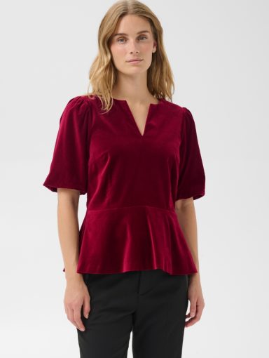 Part Two DaveenaPW Blouse Biking Red