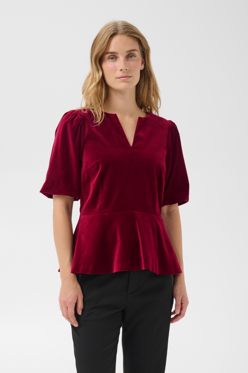 Part Two DaveenaPW Blouse Biking Red