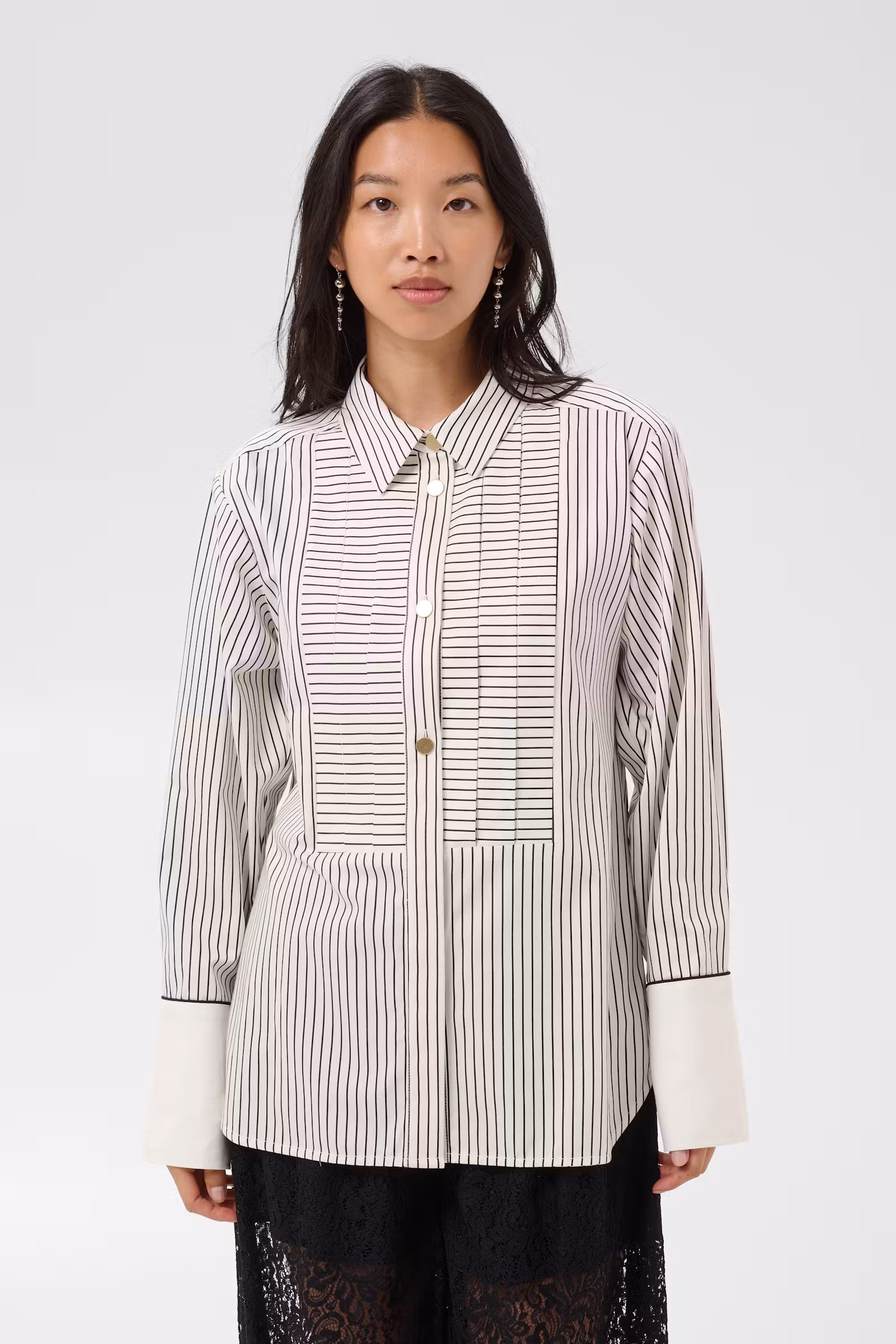 Part Two DevrimPW Shirt Black Stripe - Bilde 2