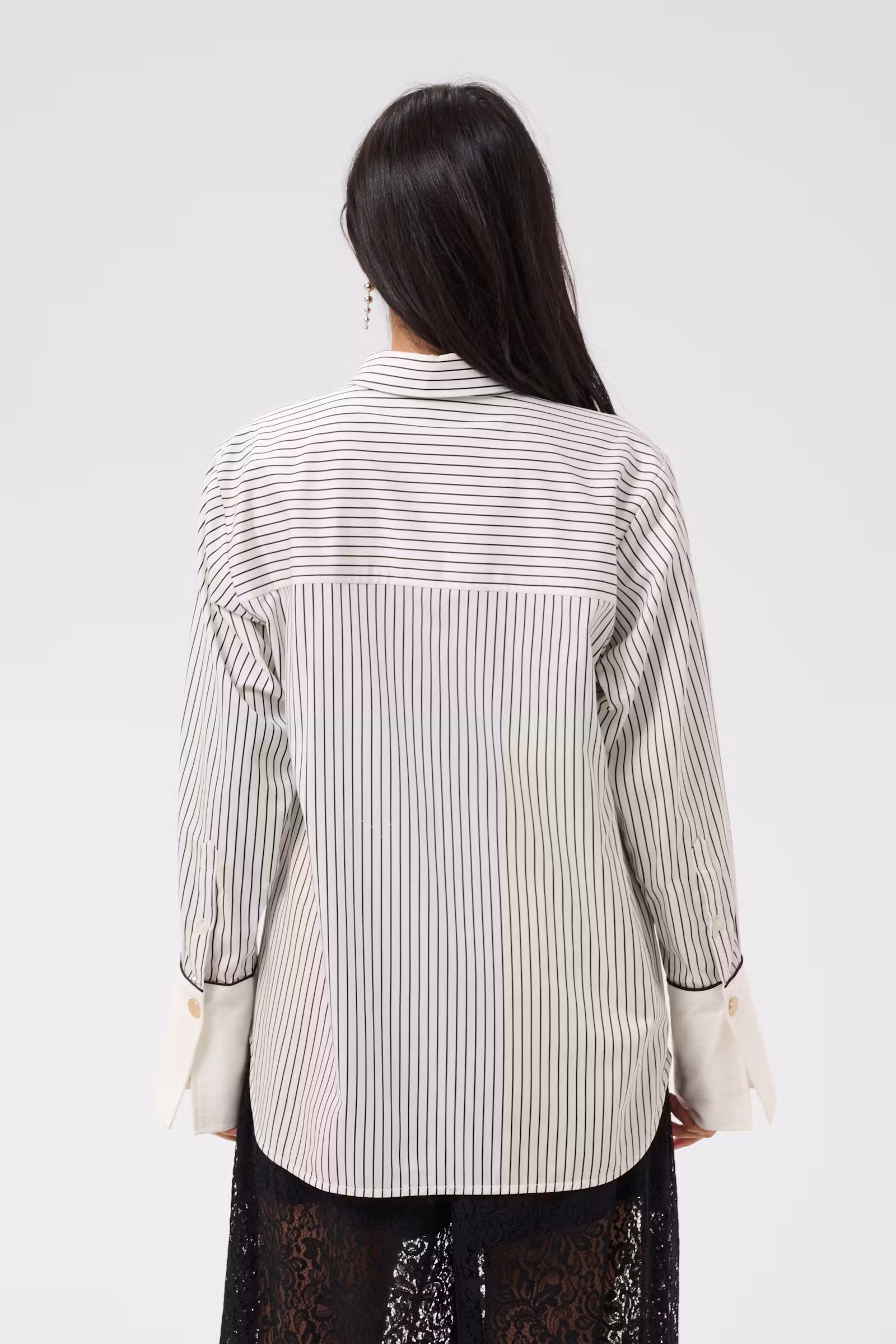 Part Two DevrimPW Shirt Black Stripe - Bilde 3